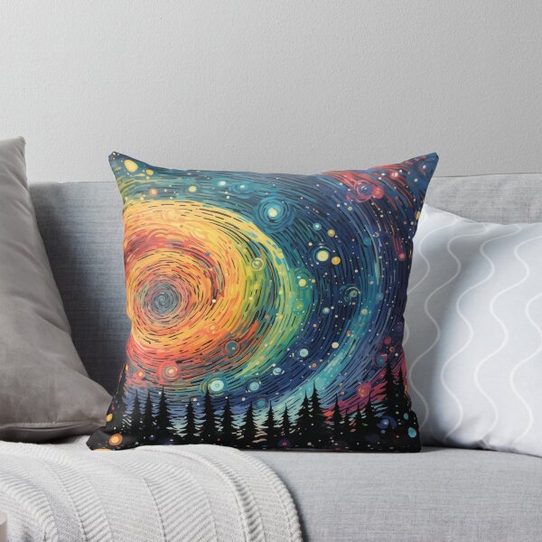 Item preview, Rainbow Space Swirl Abstract Paint designed and sold by raviolli000.