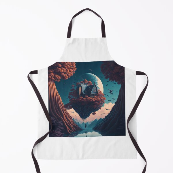 Item preview, Surreal Illustration - Dreamlike Scene Art Print designed and sold by aiprintiq.