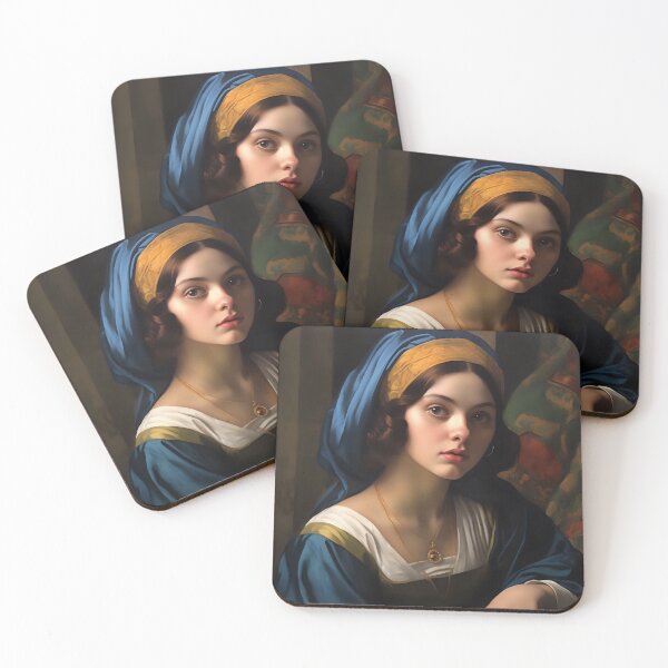 Item preview, Eternal Renaissance Beauty I: A Realistic Painting Capturing the Technical Mastery and Aesthetic Harmony of Contemporary Art Inspired by the Renaissance designed and sold by InsaneLEDP.