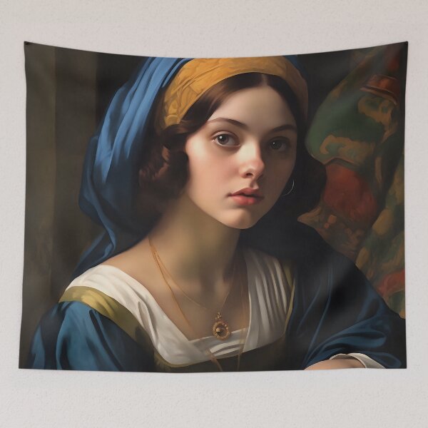 Item preview, Eternal Renaissance Beauty I: A Realistic Painting Capturing the Technical Mastery and Aesthetic Harmony of Contemporary Art Inspired by the Renaissance designed and sold by InsaneLEDP.