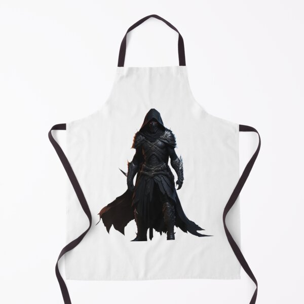 Item preview, Assassin - Full Body Dark Armor Art Print designed and sold by aiprintiq.