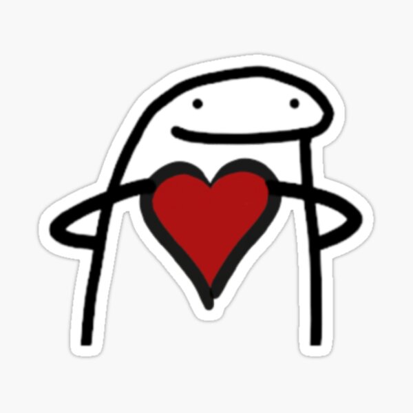 Flork Heart Meme Sticker - Sticker Mania