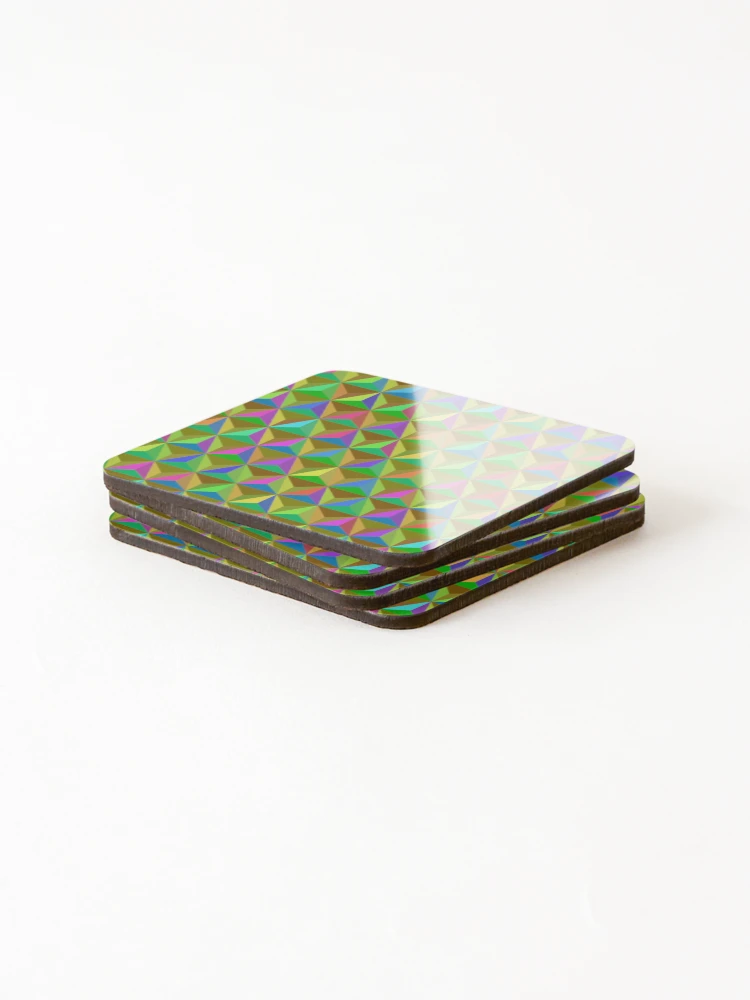 Thumbnail 4 of 5, Coasters (Set of 4), Triangular Pattern designed and sold by CodeArtAfrik.