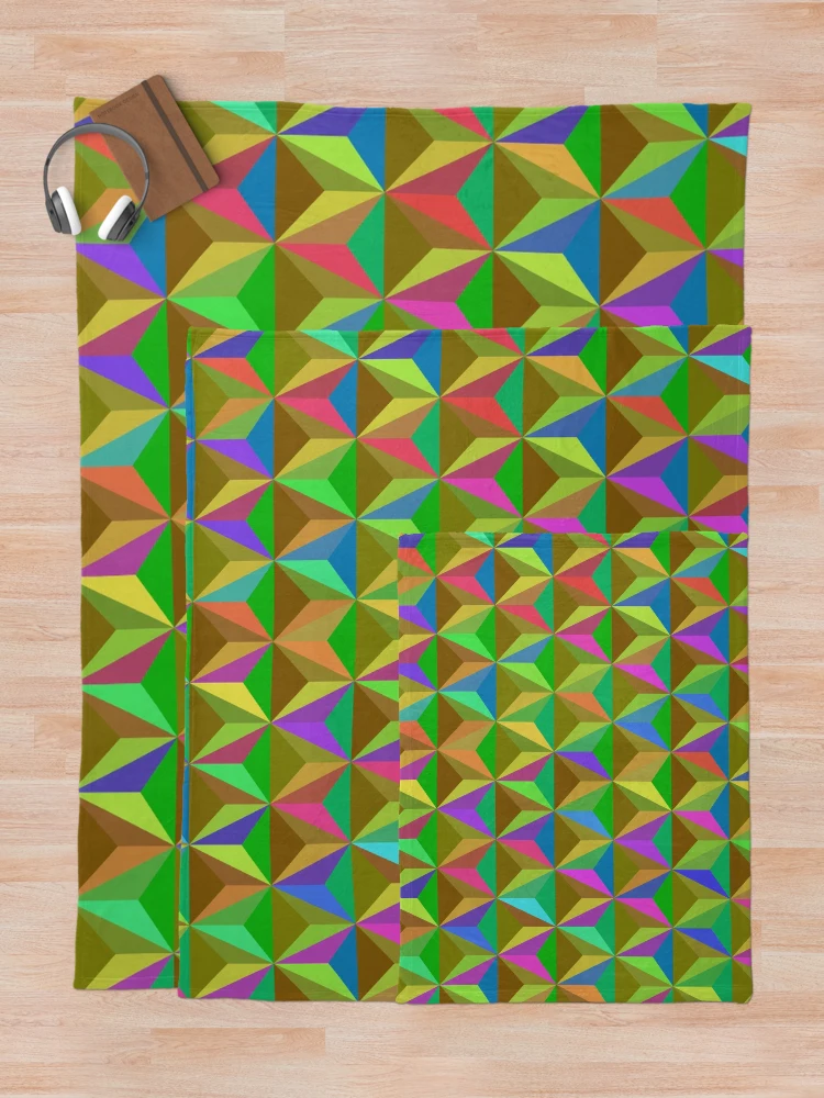 Thumbnail 5 of 6, Throw Blanket, Triangular Pattern designed and sold by CodeArtAfrik.