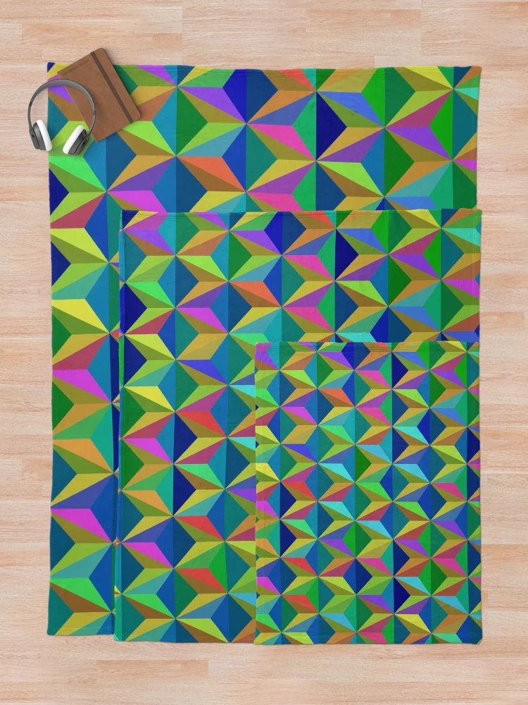 Thumbnail 5 of 6, Throw Blanket, Triangular Pattern designed and sold by CodeArtAfrik.