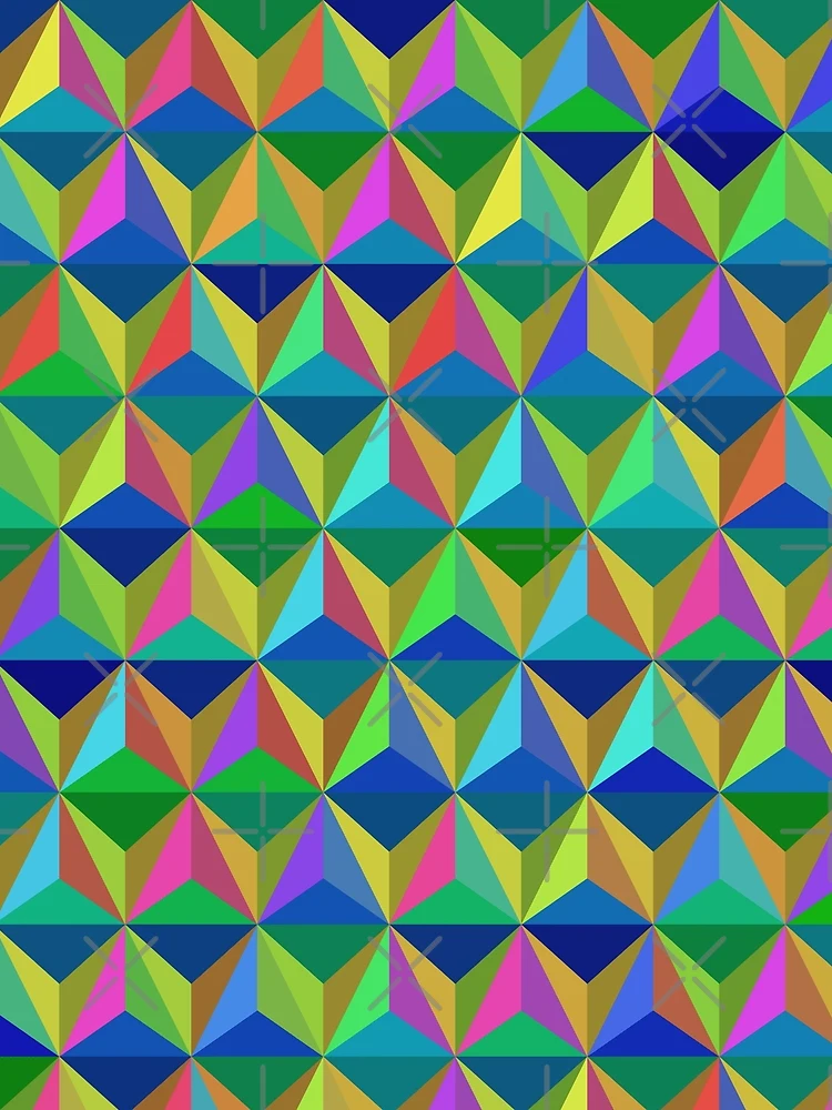 Thumbnail 3 of 3, Scarf, Triangular Pattern designed and sold by CodeArtAfrik.