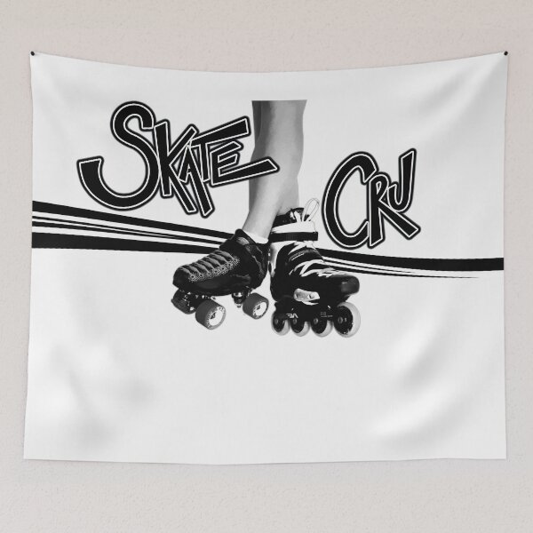 Item preview, Skate Cru black logo lines back tops designed and sold by SkateCru.