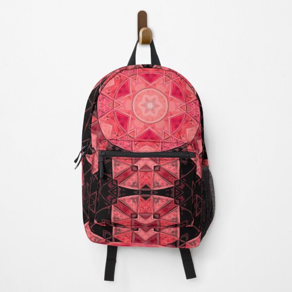 Item preview, Mosaic Kaleidoscope Flower Pink and Black designed and sold by WormholeOrbital.