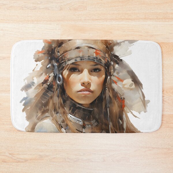 Item preview, Indigenous Woman Fashion Fantasy Portrait designed and sold by aigcx.
