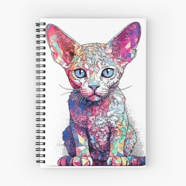 Item preview, Rex Fusion Art - Colorful Mixed Media Cat Prints for Passionate Pet designed and sold by DooodleGod.
