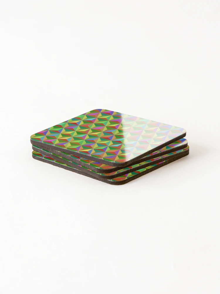 Thumbnail 4 of 5, Coasters (Set of 4), Triangular Pattern designed and sold by CodeArtAfrik.