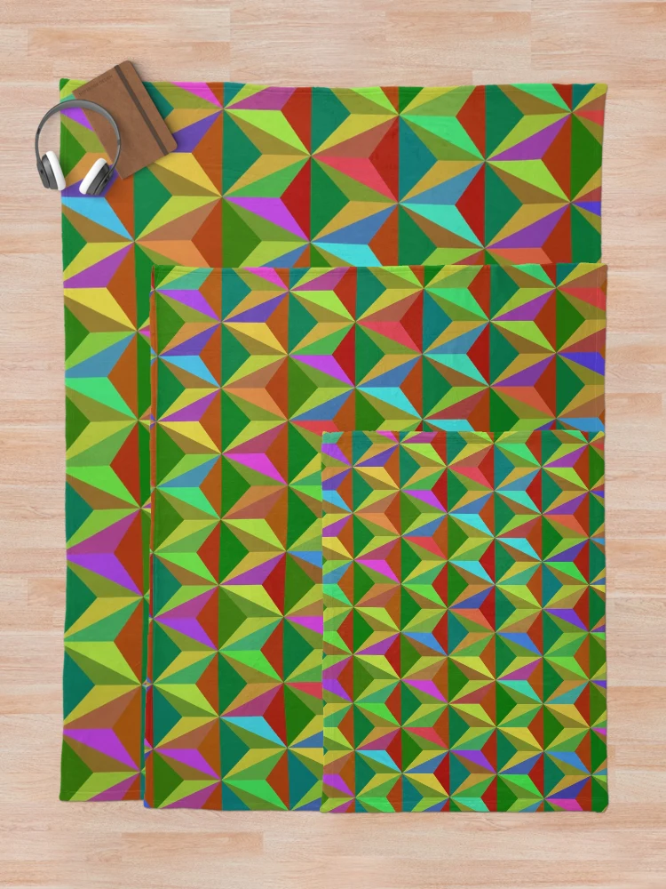 Thumbnail 5 of 6, Throw Blanket, Triangular Pattern designed and sold by CodeArtAfrik.