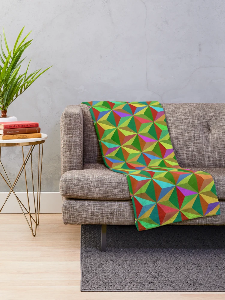 Thumbnail 2 of 6, Throw Blanket, Triangular Pattern designed and sold by CodeArtAfrik.