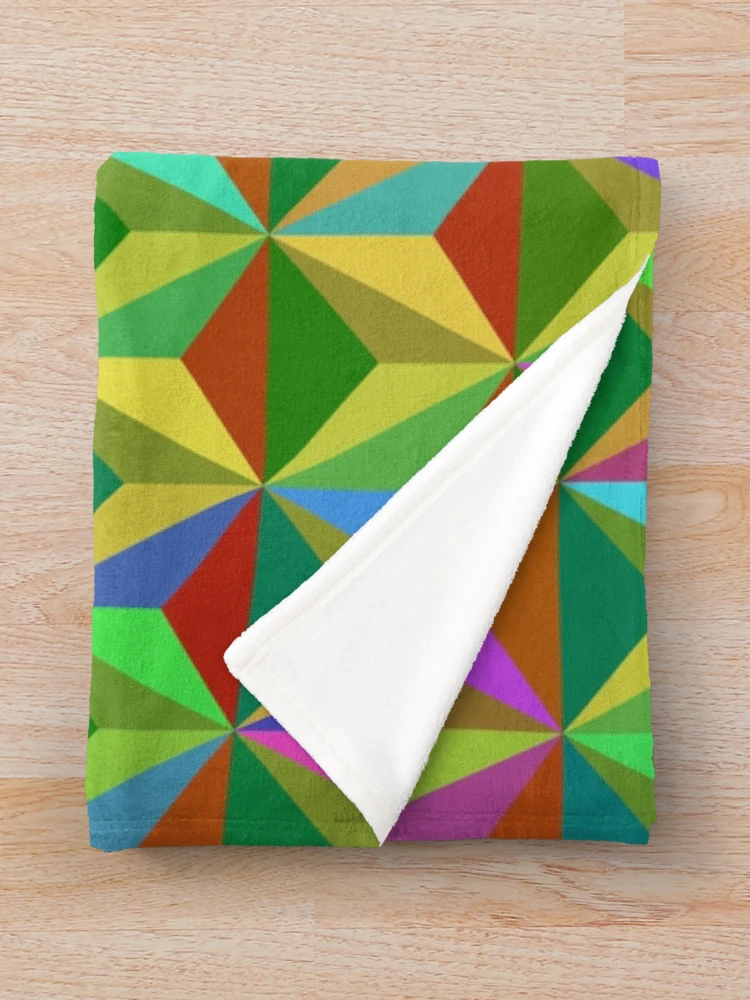 Thumbnail 3 of 6, Throw Blanket, Triangular Pattern designed and sold by CodeArtAfrik.