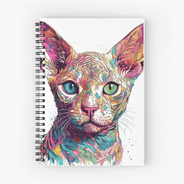 Artikelvorschau, Fun: Mixed Media Devon Rex Art for Feline Enthusiasts - Quirky Hybrid entworfen und verkauft von DooodleGod.