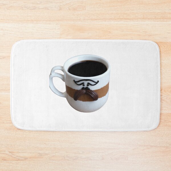 Item preview, Coffee Cup with a Mustache - Funny and Quirky Art Print designed and sold by aiprintiq.