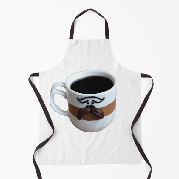 Item preview, Coffee Cup with a Mustache - Funny and Quirky Art Print designed and sold by aiprintiq.