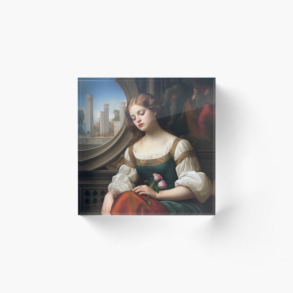 Item preview, Eternal Renaissance Beauty III: A Realistic Painting Capturing the Technical Mastery and Aesthetic Harmony of Contemporary Art Inspired by the Renaissance designed and sold by InsaneLEDP.
