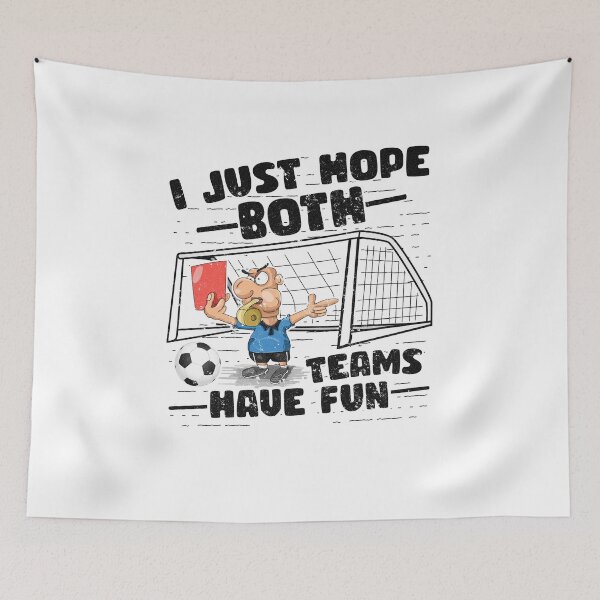 Item preview, groovy style funny soccer saying i just hope both teams are having fun designed and sold by LumbardaDesigns.