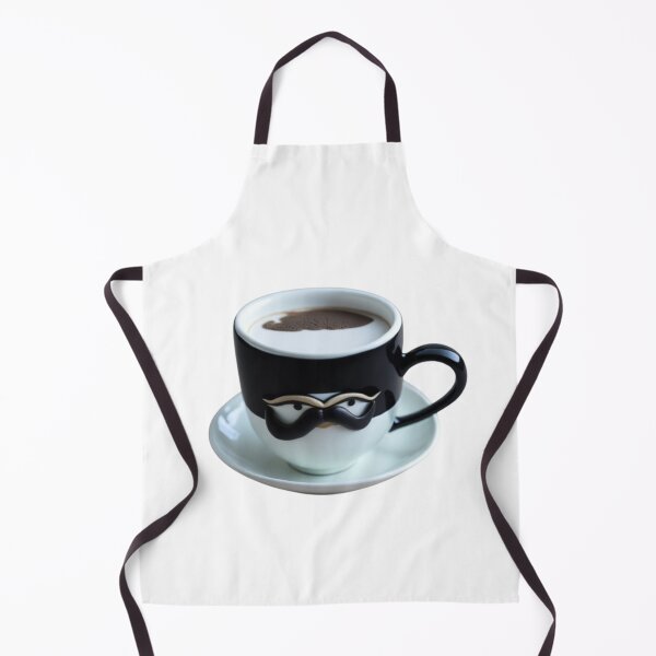Item preview, Coffee Cup with a Mustache - Funny and Quirky Art Print designed and sold by aiprintiq.