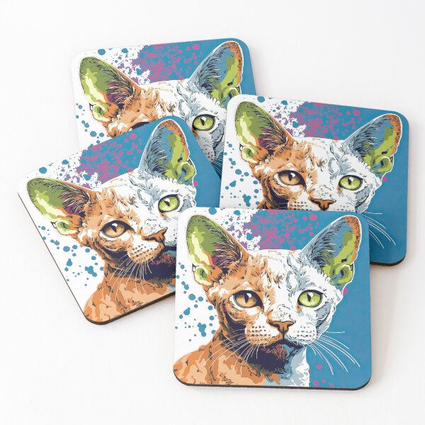 Item preview, Pop Cat Art": Playful & Colorful Feline Illustration | Unique& Trendy Design for the Cat Lover designed and sold by DooodleGod.
