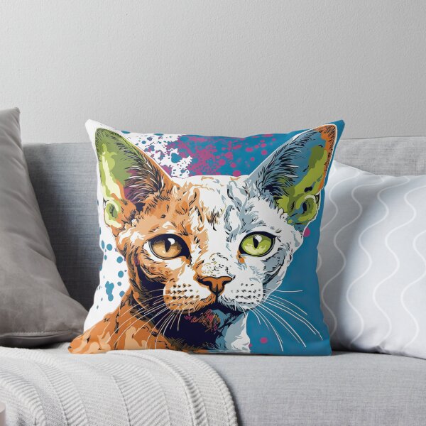 Item preview, Pop Cat Art": Playful & Colorful Feline Illustration | Unique& Trendy Design for the Cat Lover designed and sold by DooodleGod.