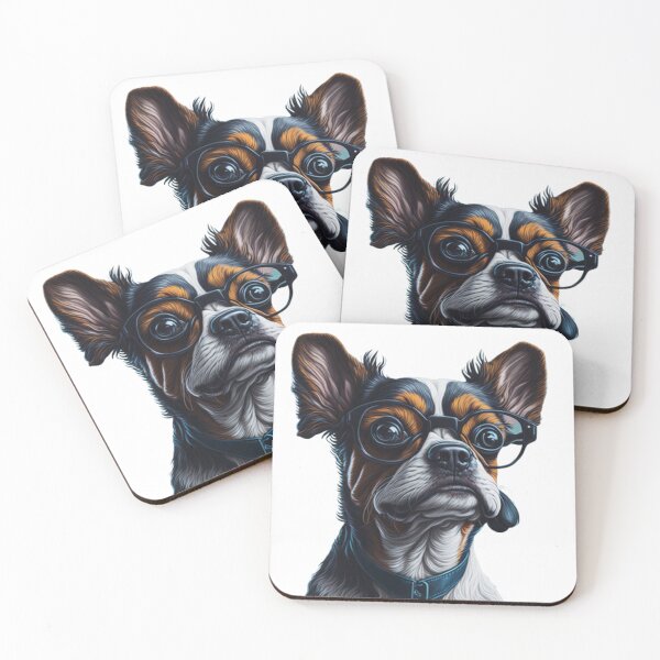 Item preview, Cool Dog in Glasses - Funny and Cute Illustration designed and sold by aiprintiq.