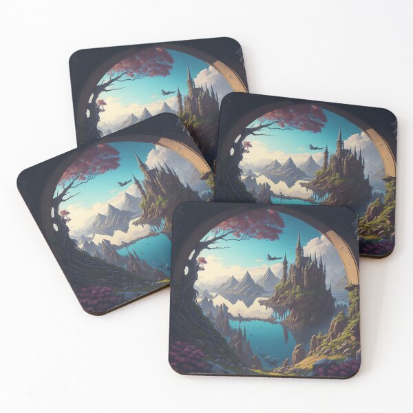 Item preview, Fantasy Castle - Magical and Dreamy Illustration designed and sold by aiprintiq.
