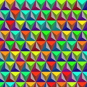 Artwork thumbnail, Triangular Pattern by CodeArtAfrik