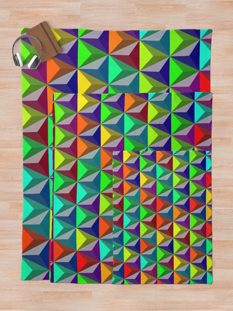 Thumbnail 5 of 6, Throw Blanket, Triangular Pattern designed and sold by CodeArtAfrik.