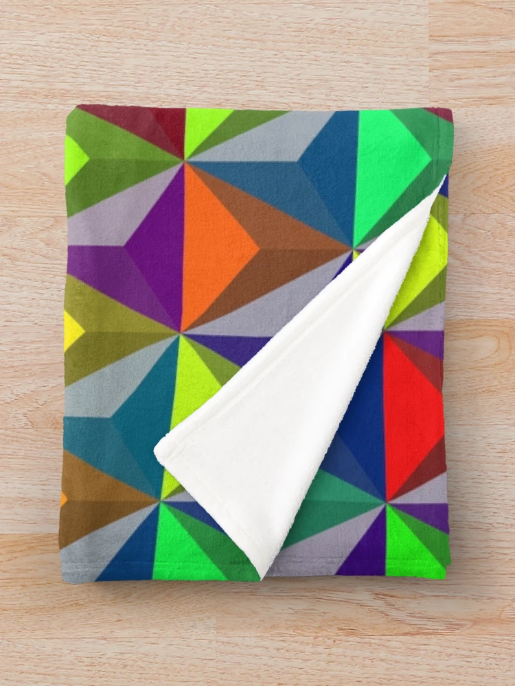 Thumbnail 3 of 6, Throw Blanket, Triangular Pattern designed and sold by CodeArtAfrik.