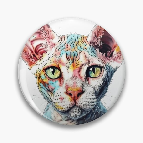 Item preview, Devon Rex Dino Cat - Realistic Print of Lifelike Breeds designed and sold by DooodleGod.