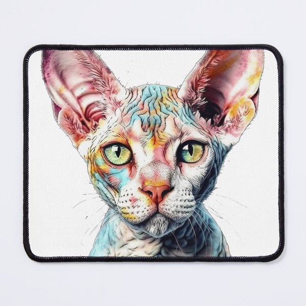 Item preview, Devon Rex Dino Cat - Realistic Print of Lifelike Breeds designed and sold by DooodleGod.