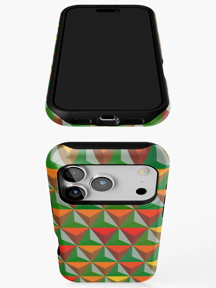 Thumbnail 3 of 4, iPhone Case, Triangular Pattern designed and sold by CodeArtAfrik.