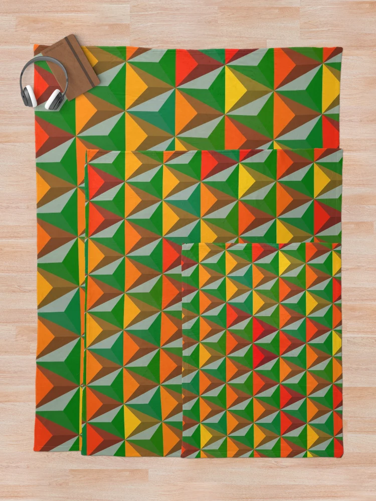 Thumbnail 5 of 6, Throw Blanket, Triangular Pattern designed and sold by CodeArtAfrik.