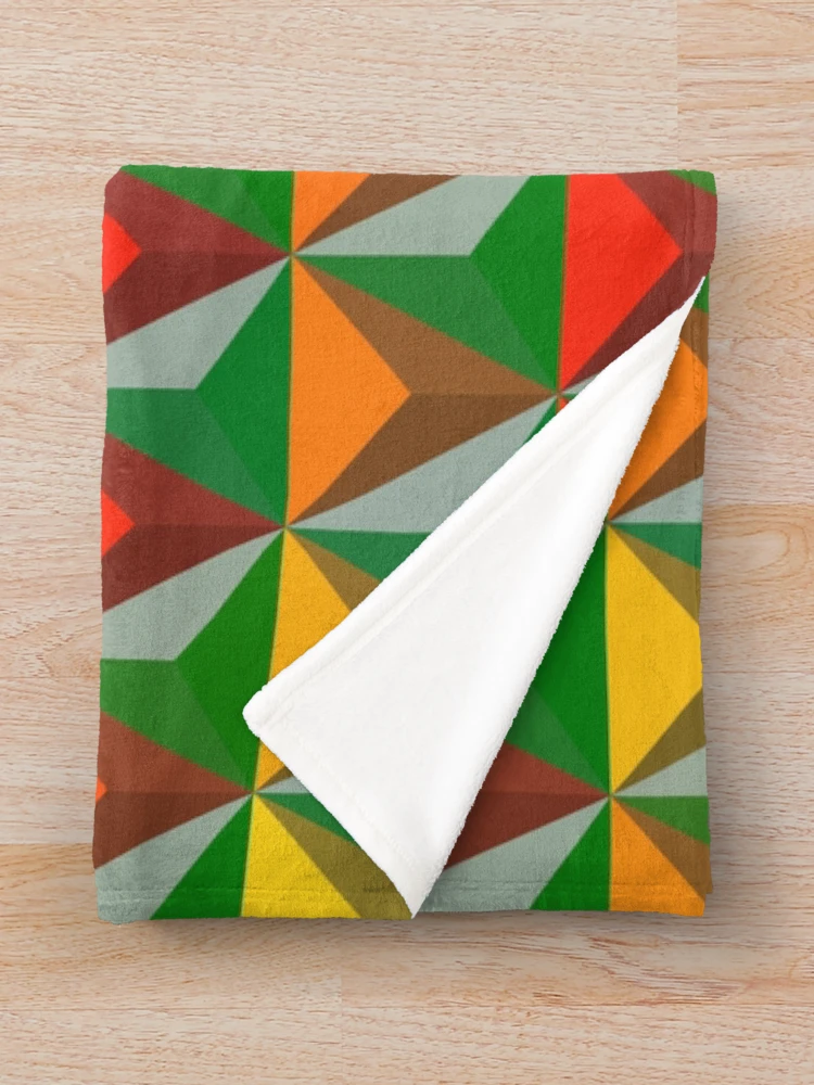 Thumbnail 3 of 6, Throw Blanket, Triangular Pattern designed and sold by CodeArtAfrik.