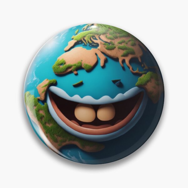 Item preview, Happy Earth - Cute and Positive Illustration designed and sold by aiprintiq.