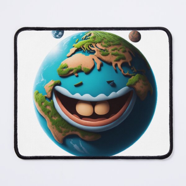 Item preview, Happy Earth - Cute and Positive Illustration designed and sold by aiprintiq.