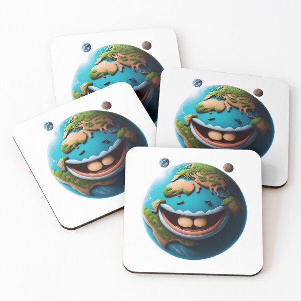 Item preview, Happy Earth - Cute and Positive Illustration designed and sold by aiprintiq.