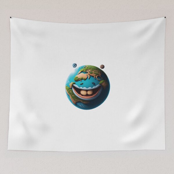 Item preview, Happy Earth - Cute and Positive Illustration designed and sold by aiprintiq.