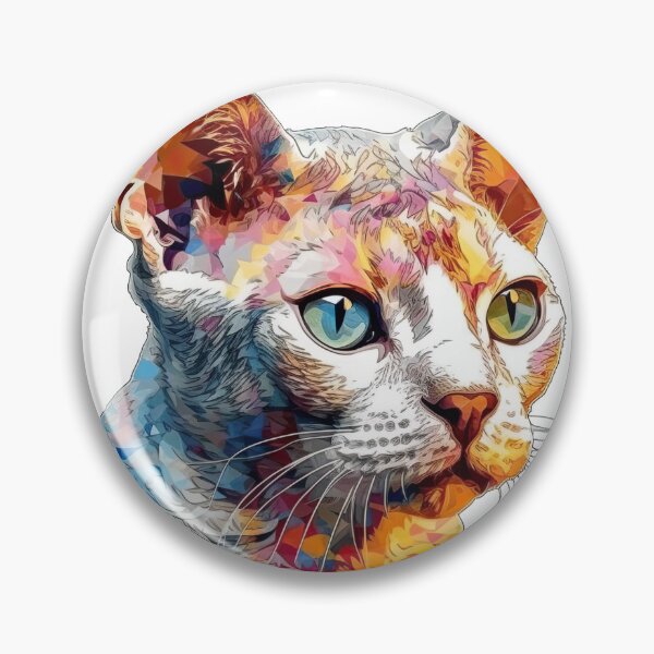 Item preview, Rex Cat Prints - Realistic Devon Rex Feline Artwork: Whimsical Charm and Unique Design Print designed and sold by DooodleGod.