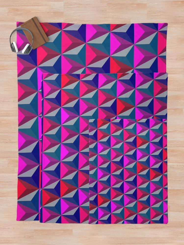 Thumbnail 5 of 6, Throw Blanket, Triangular Pattern designed and sold by CodeArtAfrik.