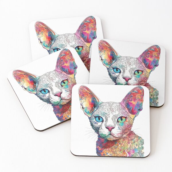 Item preview, Devon Rex Artistry: Whimsical Cat Lover's Surreal Prints designed and sold by DooodleGod.