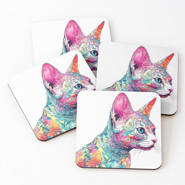 Item preview, Dreamscape: Surreal Devon Rex Artwork for Whimsical Cat designed and sold by DooodleGod.