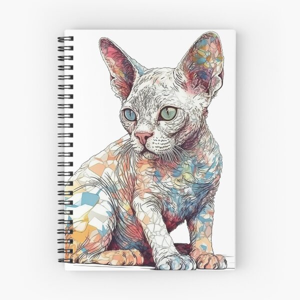 Artikelvorschau, Devon Rex Vintage Cat Art: Charming Feline Designs entworfen und verkauft von DooodleGod.