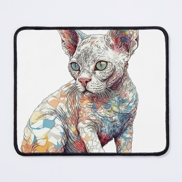 Item preview, Devon Rex Vintage Cat Art: Charming Feline Designs designed and sold by DooodleGod.