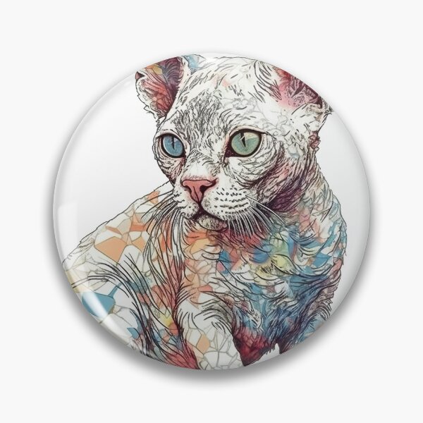Item preview, Devon Rex Vintage Cat Art: Charming Feline Designs designed and sold by DooodleGod.