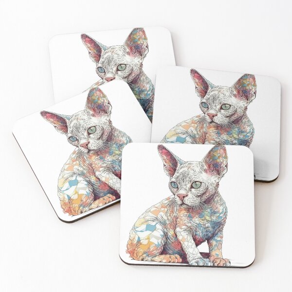 Item preview, Devon Rex Vintage Cat Art: Charming Feline Designs designed and sold by DooodleGod.