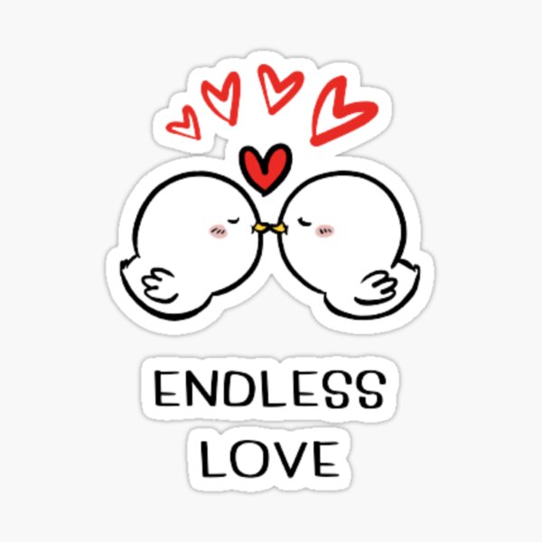 Endless love' Sticker
