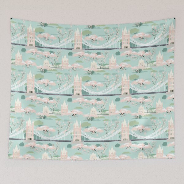 Item preview, Tower Bridge, London: British Landmark in Pastel designed and sold by FamMeetsWorld.
